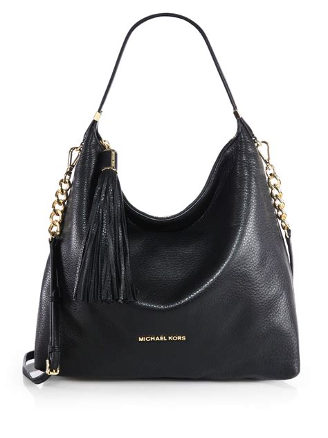 michael kors black zip purse|Michael Kors black shoulder bag.